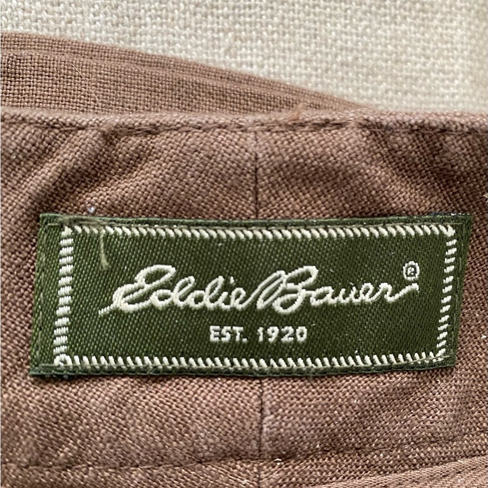 Eddie Bauer brown linen skirt size 10